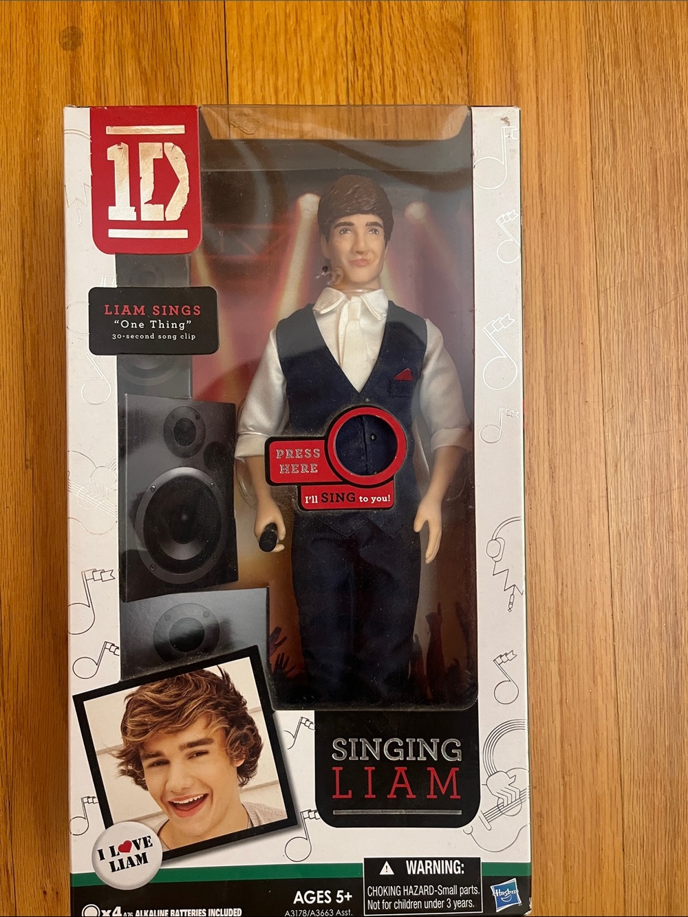 Never opened One Direction Singing Liam Doll - Navy Outfit